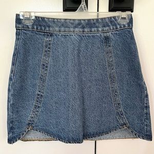 PacSun Denim Blue Tulip Mini Skirt, Women's Size 23